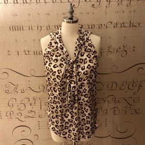 NWT Adiva Chetah Top Sz S